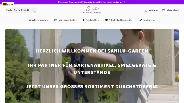 Sanilu Garten — Shopify-Referenz